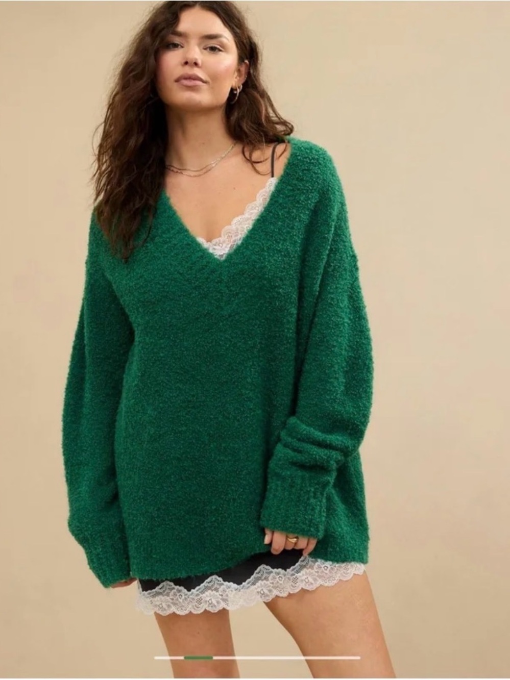 Aerie Teddy Boucle Oversized Sweater